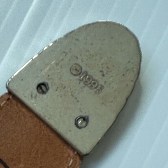 Brighton multicolored leather belt silver colored buckle and hardware - Picture 12 of 12